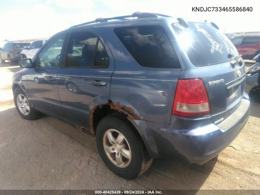 KNDJC733465586840 2006 Kia Sorento Ex/Lx