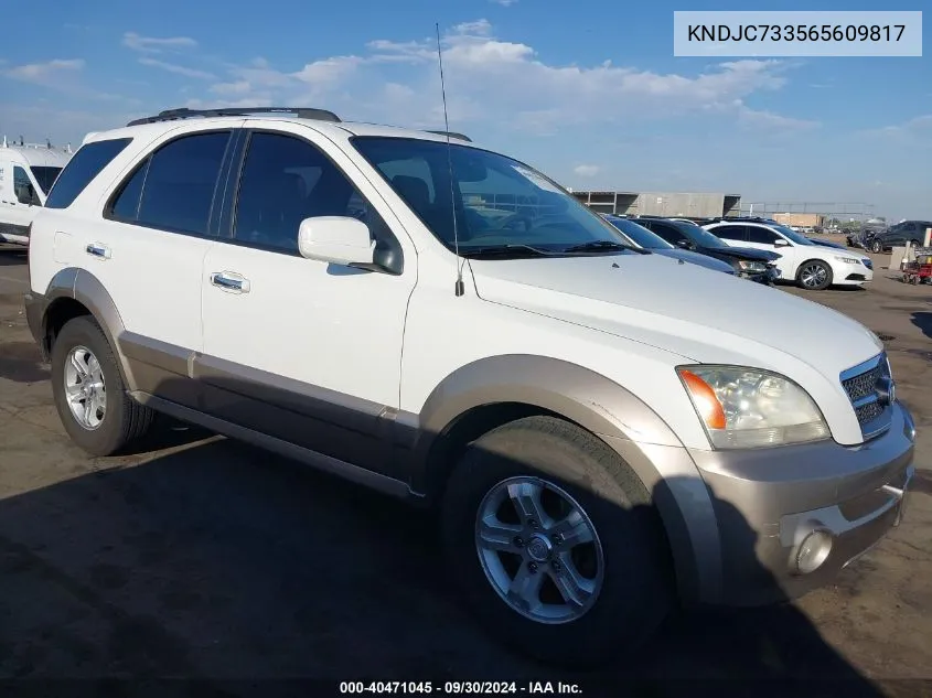 2006 Kia Sorento Ex/Lx VIN: KNDJC733565609817 Lot: 40471045