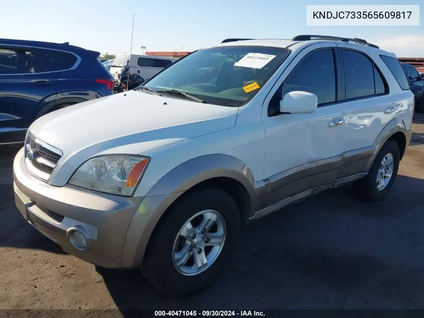 2006 Kia Sorento Ex/Lx VIN: KNDJC733565609817 Lot: 40471045