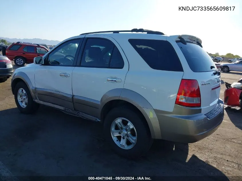 2006 Kia Sorento Ex/Lx VIN: KNDJC733565609817 Lot: 40471045