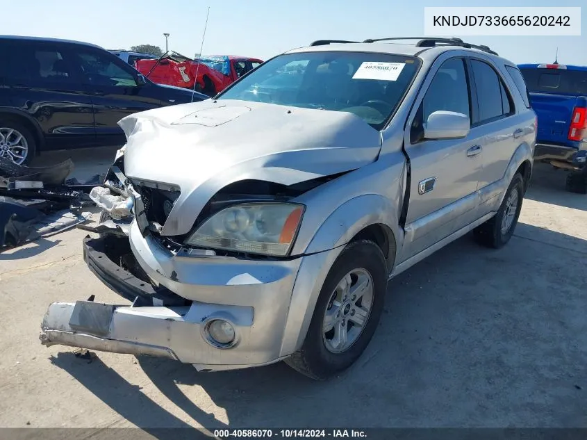 2006 Kia Sorento Ex/Lx VIN: KNDJD733665620242 Lot: 40586070