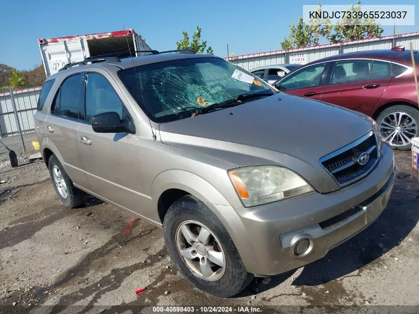 2006 Kia Sorento Ex/Lx VIN: KNDJC733965523037 Lot: 40598403