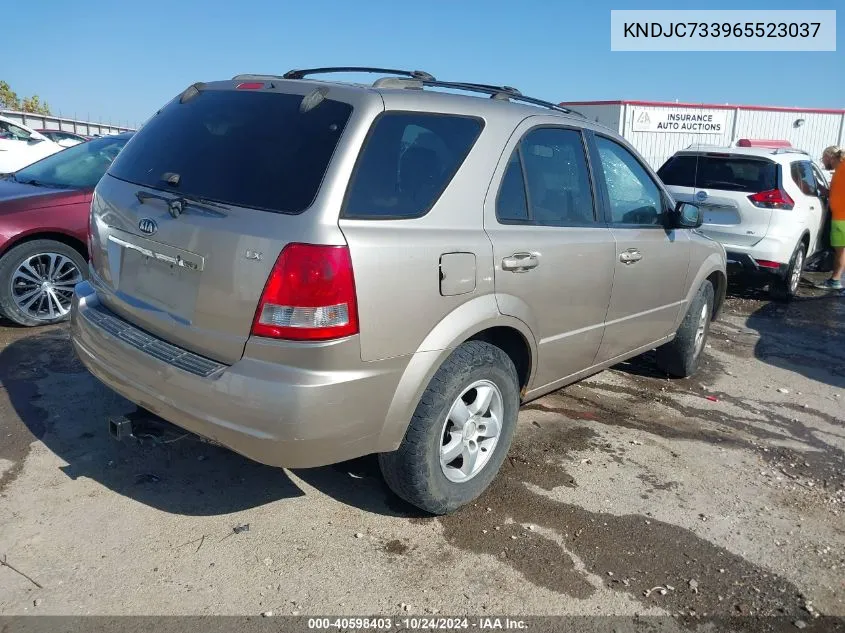 2006 Kia Sorento Ex/Lx VIN: KNDJC733965523037 Lot: 40598403