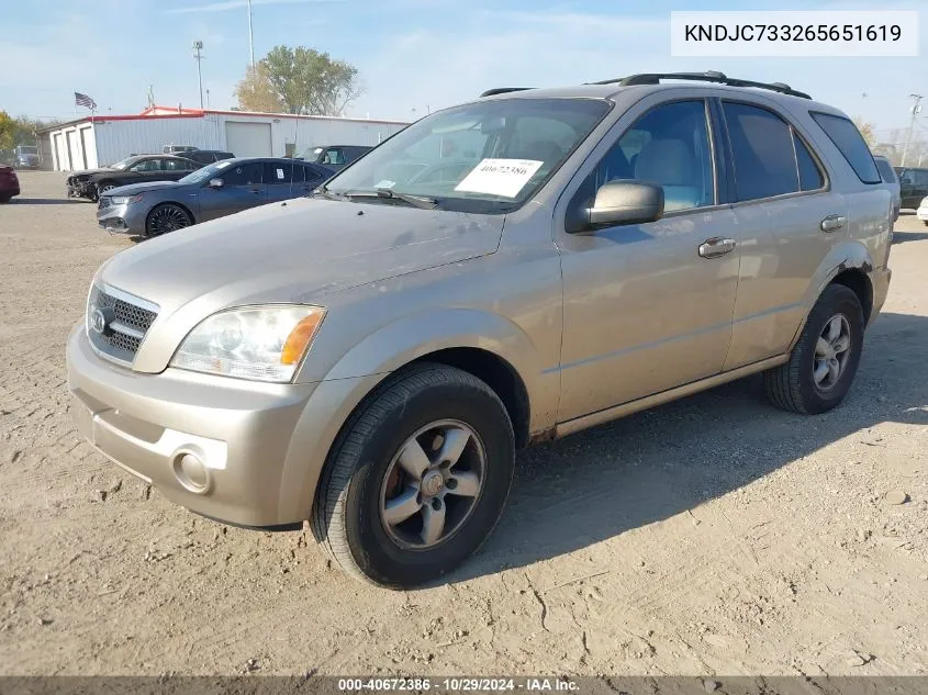 KNDJC733265651619 2006 Kia Sorento Ex/Lx