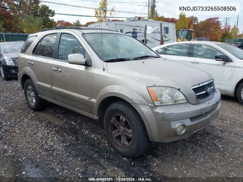 2006 Kia Sorento Ex/Lx VIN: KNDJD733265508506 Lot: 40688301