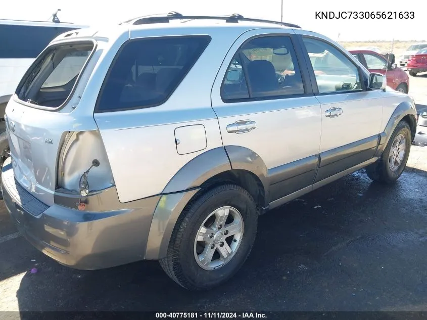 2006 Kia Sorento Ex/Lx VIN: KNDJC733065621633 Lot: 40775181