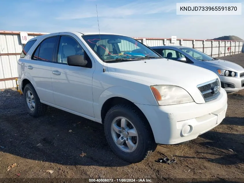 2006 Kia Sorento Ex/Lx VIN: KNDJD733965591870 Lot: 40806073