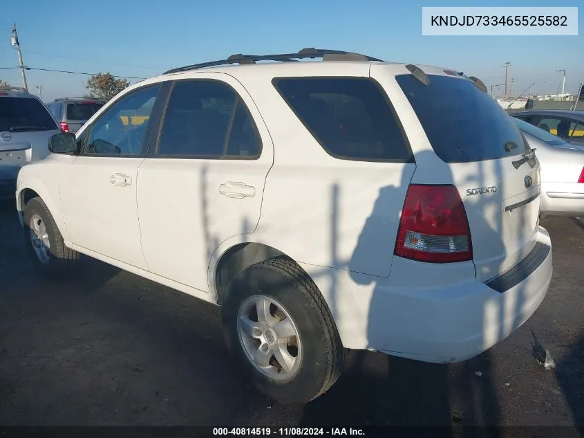 2006 Kia Sorento Ex/Lx VIN: KNDJD733465525582 Lot: 40814519