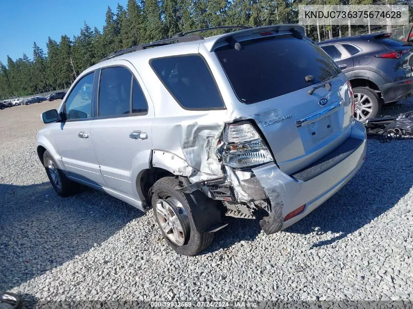 2007 Kia Sorento Ex VIN: KNDJC736375674628 Lot: 39932569