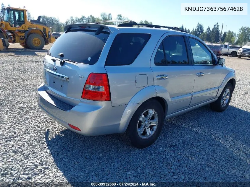 KNDJC736375674628 2007 Kia Sorento Ex