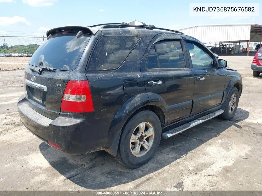 2007 Kia Sorento Ex VIN: KNDJD736875676582 Lot: 40080597