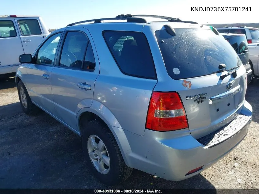 KNDJD736X75701241 2007 Kia Sorento Lx