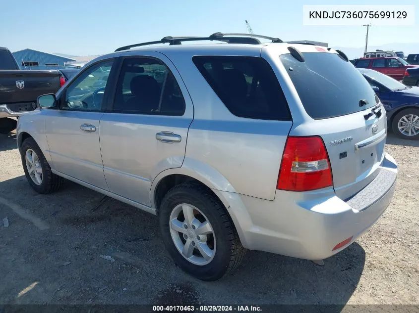 KNDJC736075699129 2007 Kia Sorento Lx