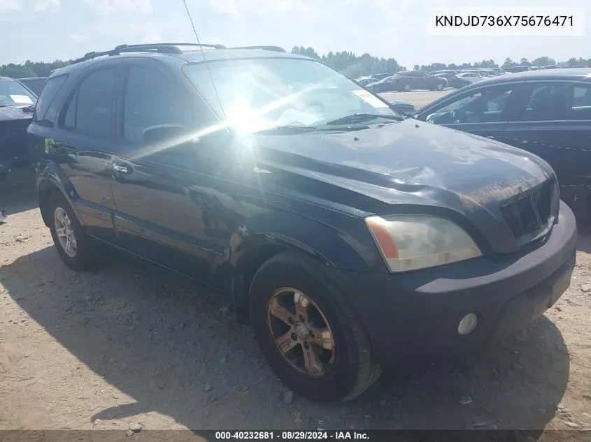 2007 Kia Sorento Ex VIN: KNDJD736X75676471 Lot: 40232681