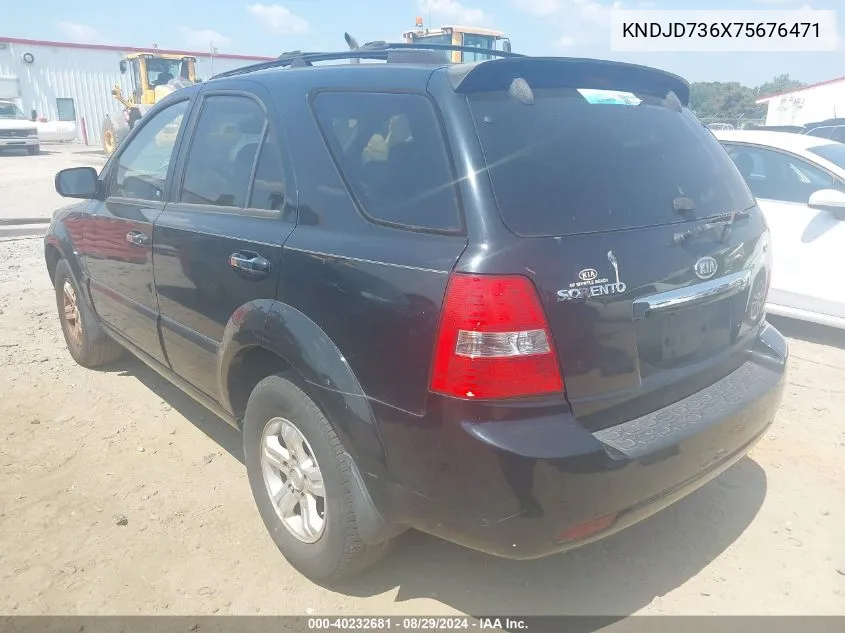 2007 Kia Sorento Ex VIN: KNDJD736X75676471 Lot: 40232681