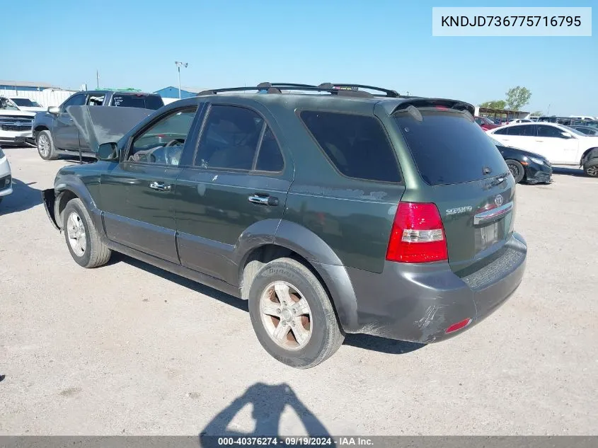 KNDJD736775716795 2007 Kia Sorento Ex