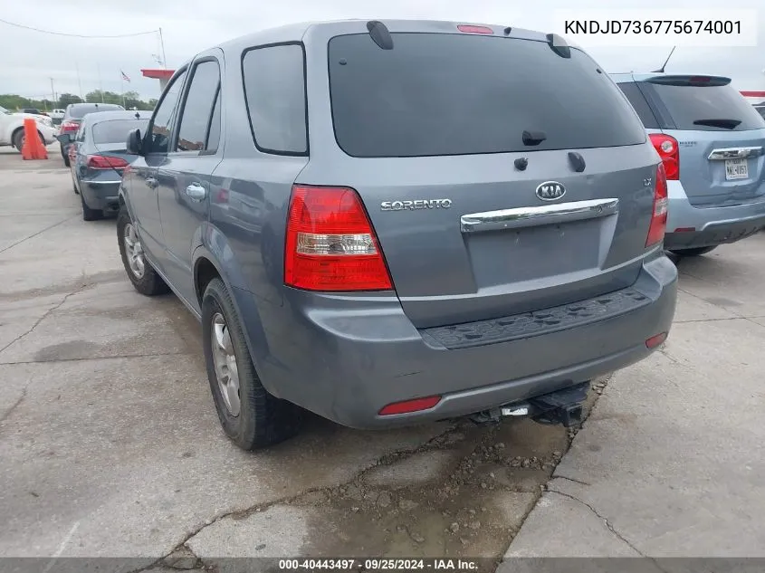 KNDJD736775674001 2007 Kia Sorento