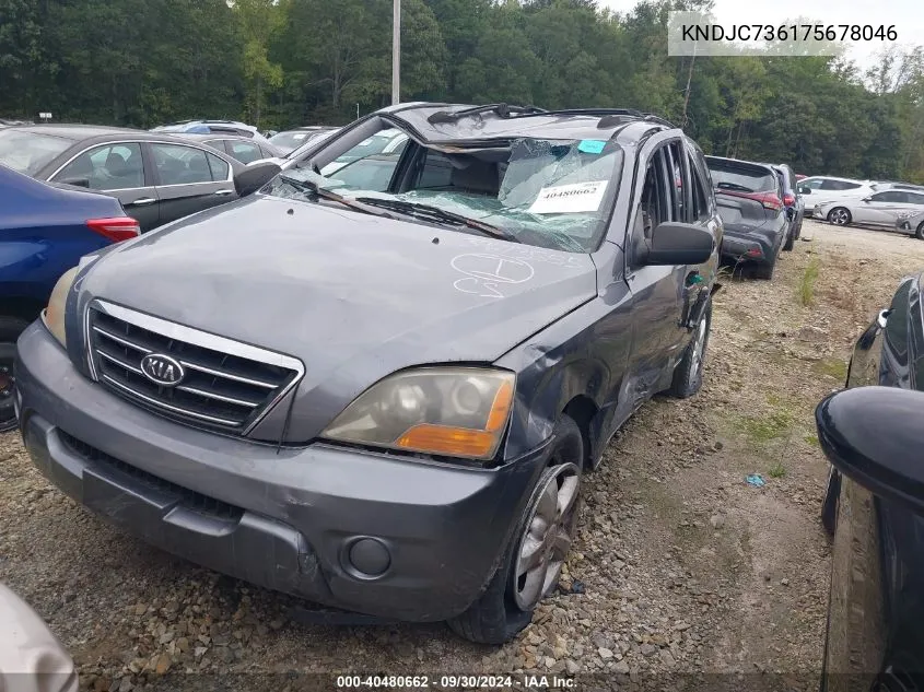 2007 Kia Sorento Lx VIN: KNDJC736175678046 Lot: 40480662