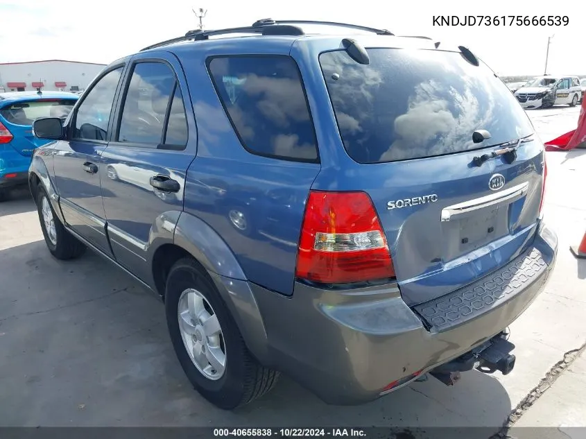 2007 Kia Sorento Ex VIN: KNDJD736175666539 Lot: 40655838