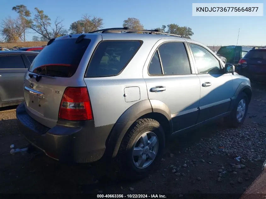 2007 Kia Sorento Ex VIN: KNDJC736775664877 Lot: 40663356