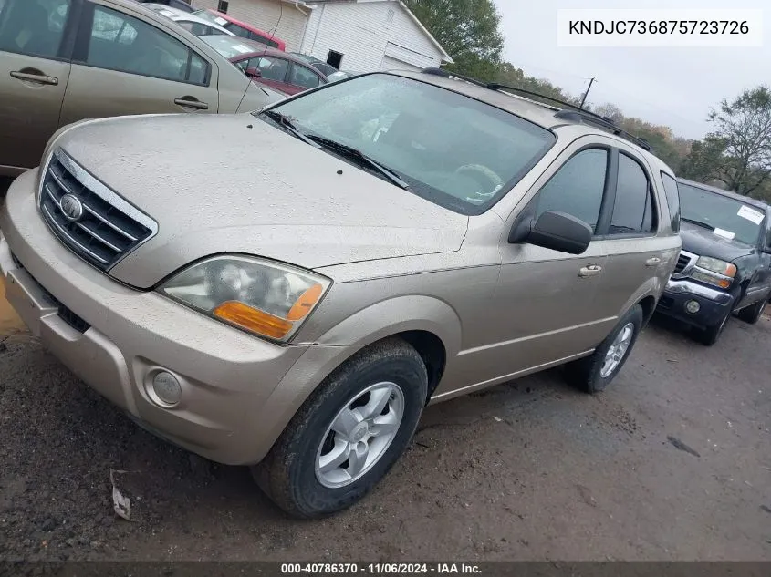 KNDJC736875723726 2007 Kia Sorento Lx