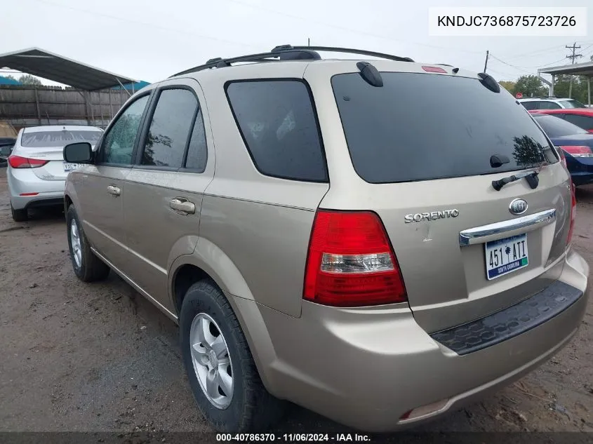 KNDJC736875723726 2007 Kia Sorento Lx