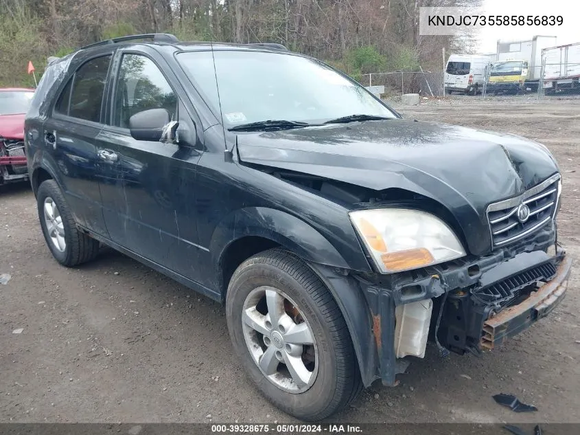 KNDJC735585856839 2008 Kia Sorento Lx