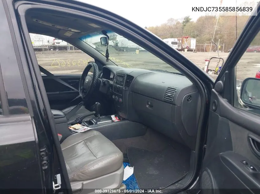 KNDJC735585856839 2008 Kia Sorento Lx