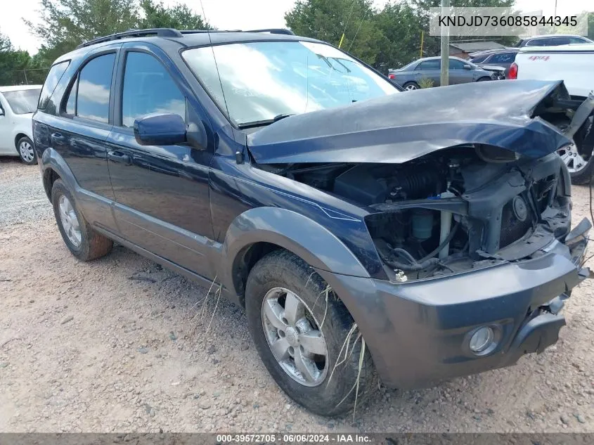 KNDJD736085844345 2008 Kia Sorento Ex