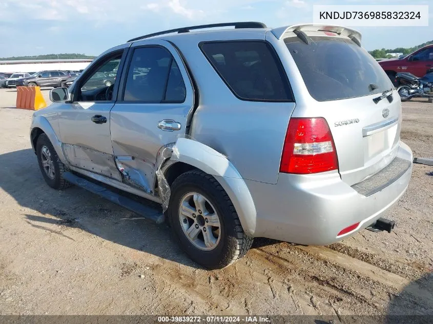 2008 Kia Sorento Ex VIN: KNDJD736985832324 Lot: 39839272