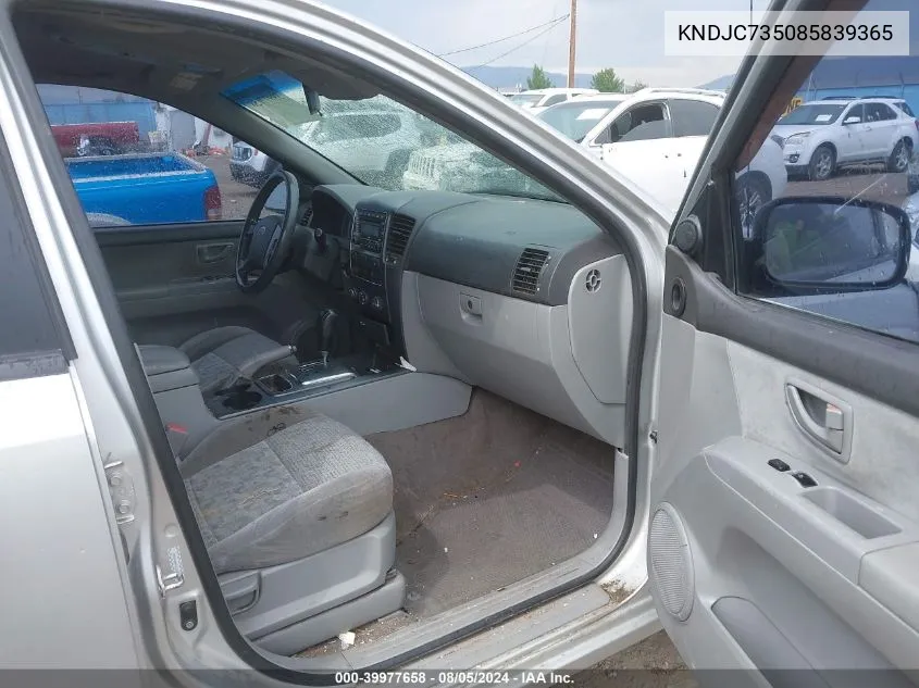 KNDJC735085839365 2008 Kia Sorento Lx