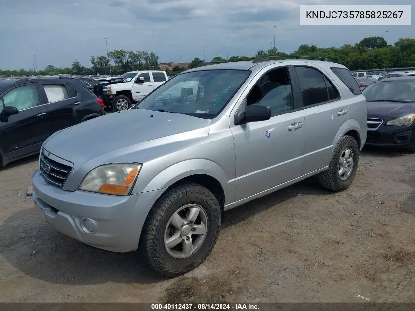 KNDJC735785825267 2008 Kia Sorento Lx