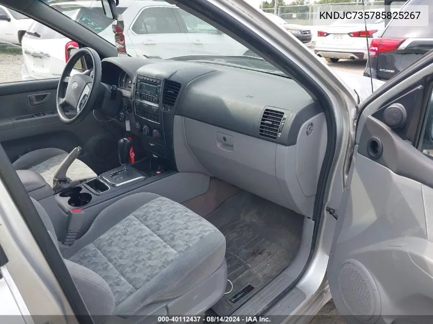 KNDJC735785825267 2008 Kia Sorento Lx