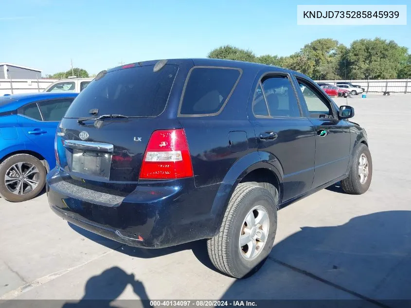 KNDJD735285845939 2008 Kia Sorento Ex/Lx