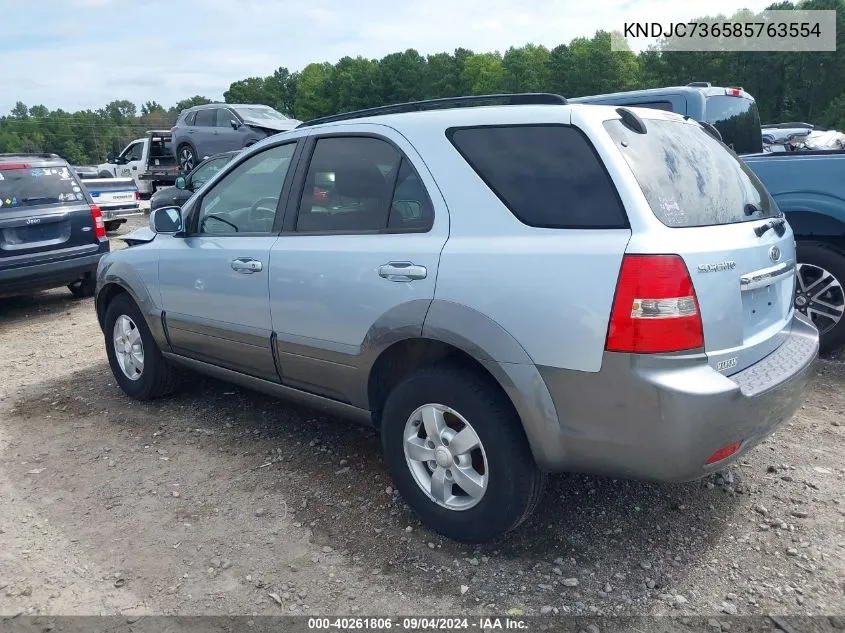 KNDJC736585763554 2008 Kia Sorento Ex/Lx