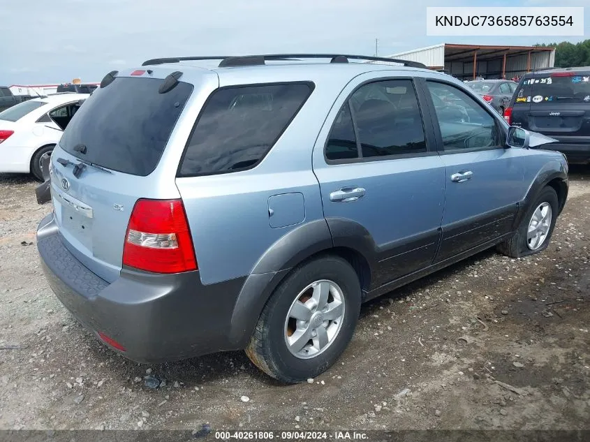 2008 Kia Sorento Ex/Lx VIN: KNDJC736585763554 Lot: 40261806