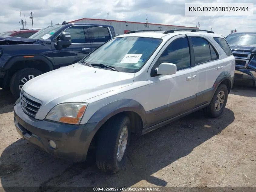 KNDJD736385762464 2008 Kia Sorento Ex