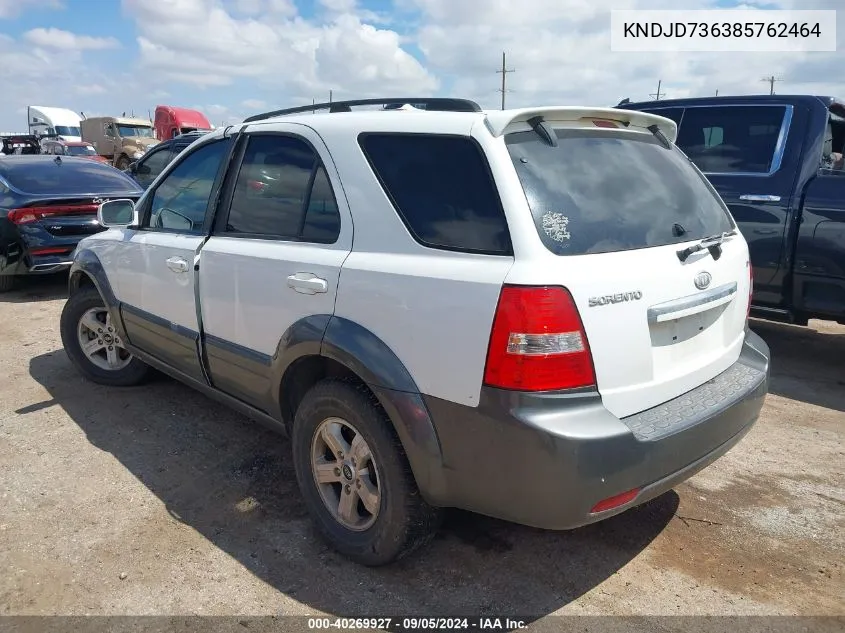 2008 Kia Sorento Ex VIN: KNDJD736385762464 Lot: 40269927