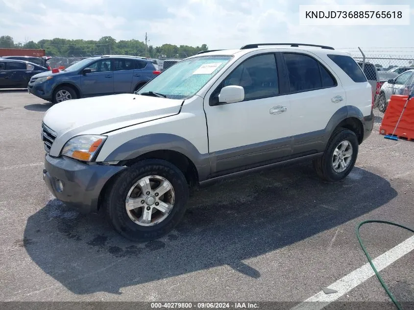 2008 Kia Sorento Ex VIN: KNDJD736885765618 Lot: 40279800