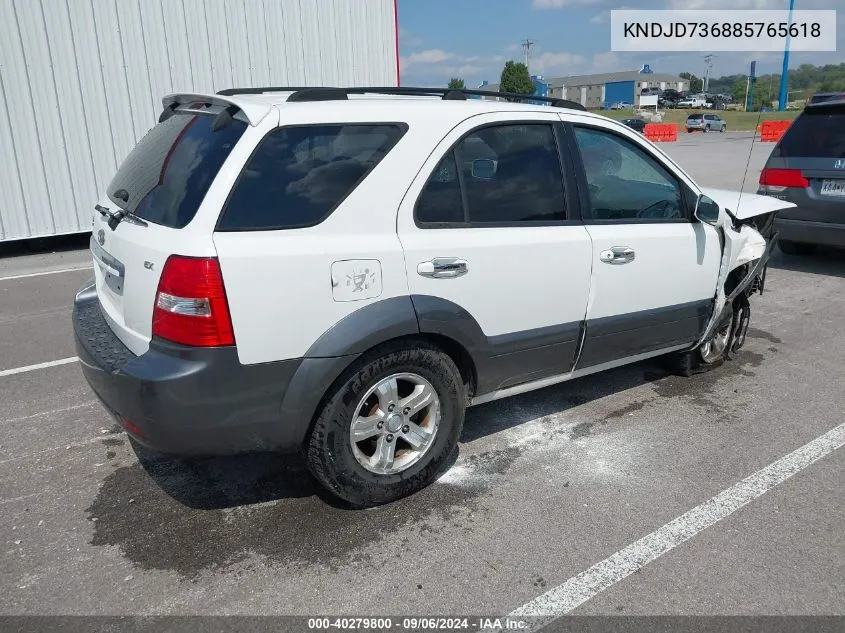 2008 Kia Sorento Ex VIN: KNDJD736885765618 Lot: 40279800