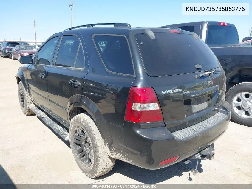 KNDJD735785853776 2008 Kia Sorento Lx