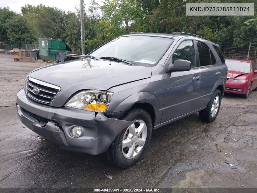 KNDJD735785811074 2008 Kia Sorento Lx