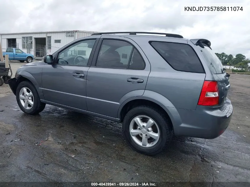 KNDJD735785811074 2008 Kia Sorento Lx