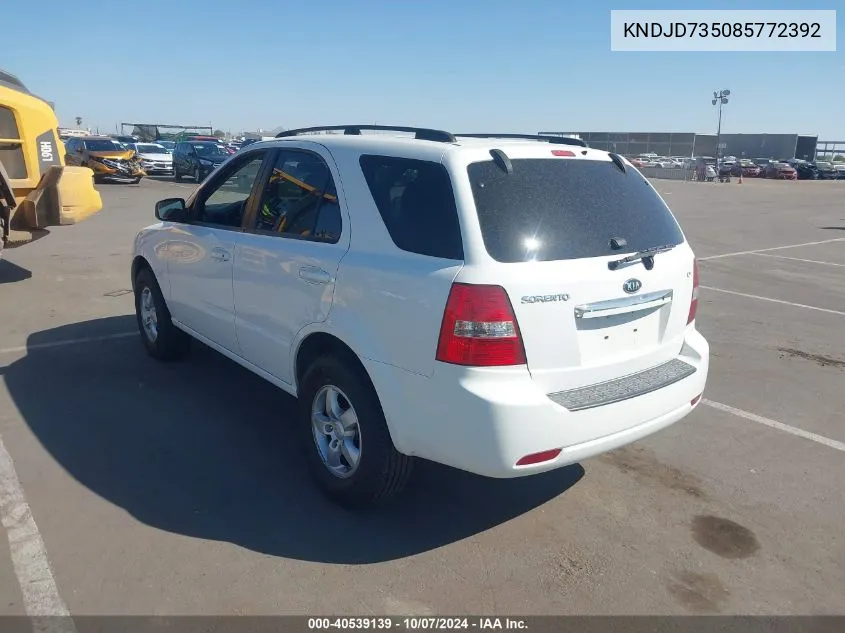 KNDJD735085772392 2008 Kia Sorento Lx