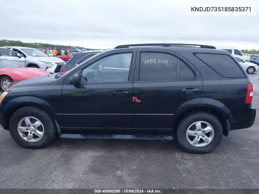 KNDJD735185835371 2008 Kia Sorento Ex/Lx