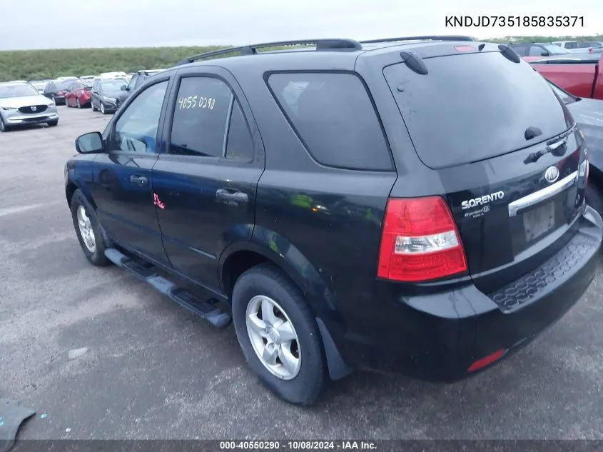 KNDJD735185835371 2008 Kia Sorento Ex/Lx