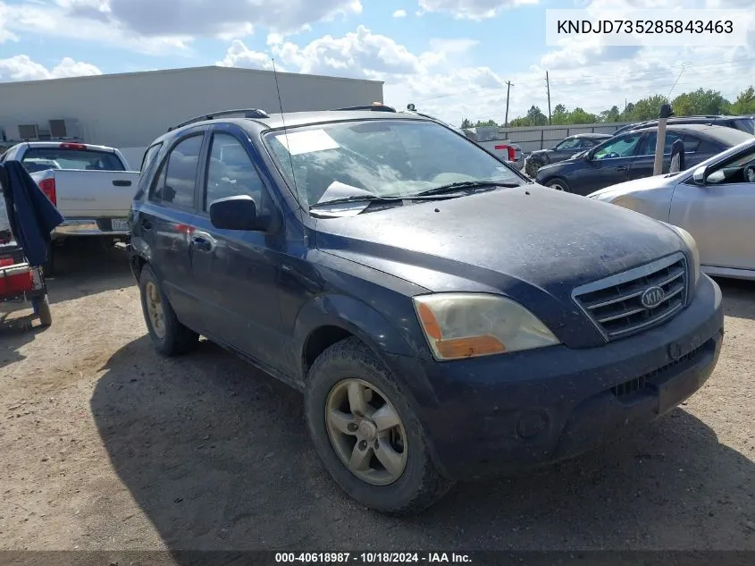 KNDJD735285843463 2008 Kia Sorento Lx