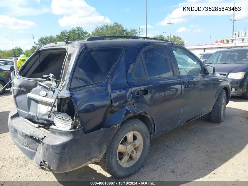 KNDJD735285843463 2008 Kia Sorento Lx