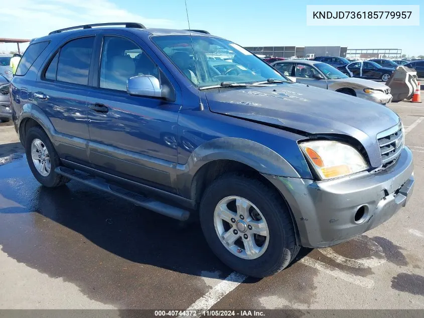 2008 Kia Sorento Ex VIN: KNDJD736185779957 Lot: 40744372