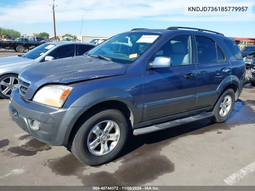 2008 Kia Sorento Ex VIN: KNDJD736185779957 Lot: 40744372